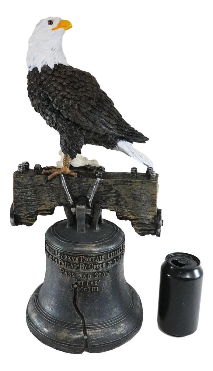 Ebros Gift Ebros Independence Day American Patriotic Glory Bald Eagle Liberty Bell Statue