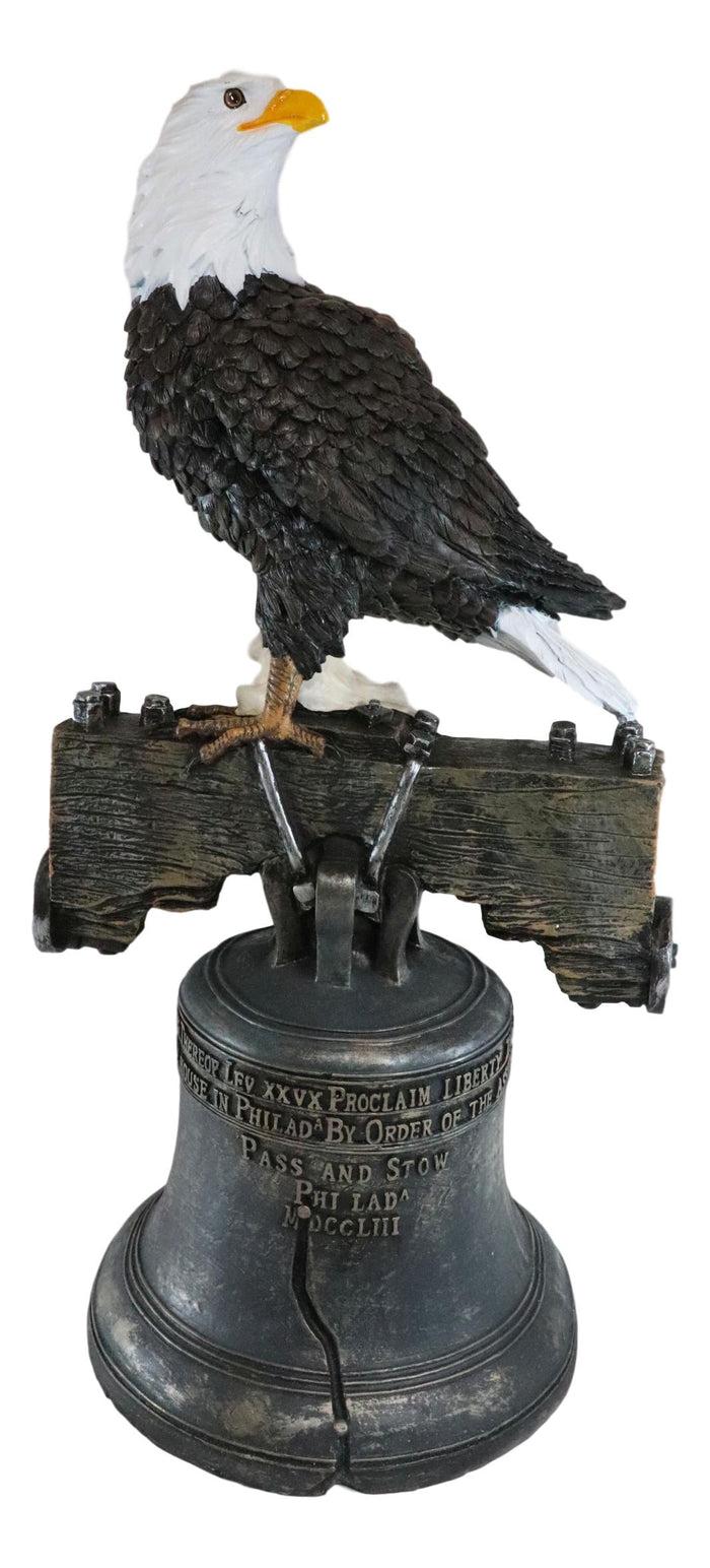 Ebros Gift Ebros Independence Day American Patriotic Glory Bald Eagle Liberty Bell Statue