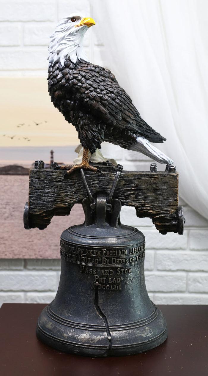 ebros gift Ebros Independence Day American Patriotic Glory Bald Eagle Liberty Bell Statue