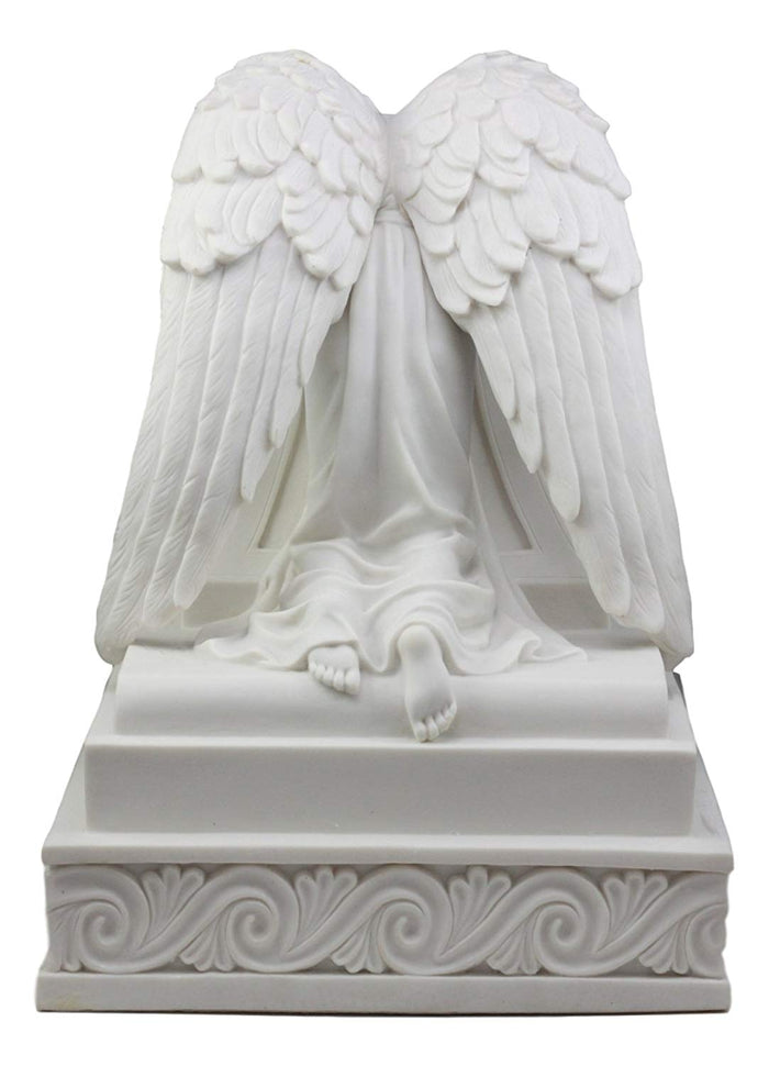 Ebros Gift Ebros Inspirational Guardian Mourning Angel Cremation Urn 12.75" Tall 320 Cu In