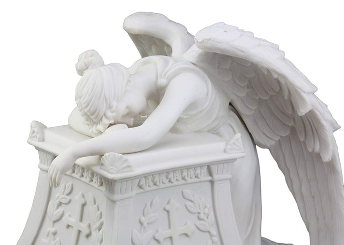 Ebros Gift Ebros Inspirational Guardian Mourning Angel Cremation Urn 12.75" Tall 320 Cu In