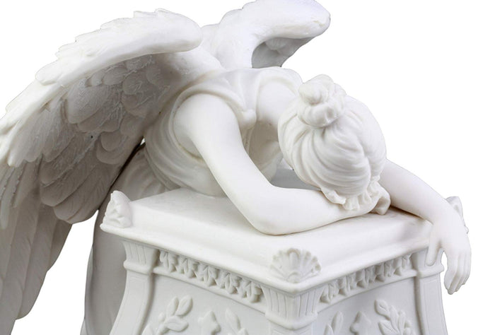 Ebros Gift Ebros Inspirational Guardian Mourning Angel Cremation Urn 12.75" Tall 320 Cu In