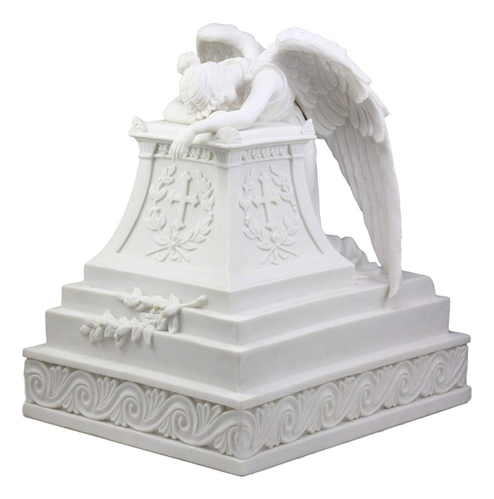 ebros gift Ebros Inspirational Guardian Mourning Angel Cremation Urn 12.75" Tall 320 Cu In