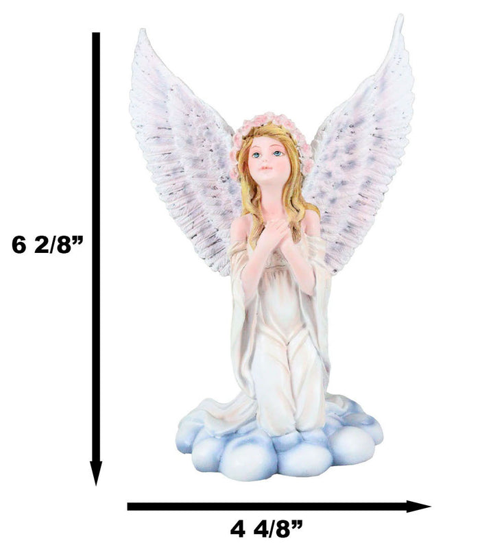 Ebros Gift Ebros Inspirational Praying Angel Of Hope On Heavenly Clouds Figurine Prayer