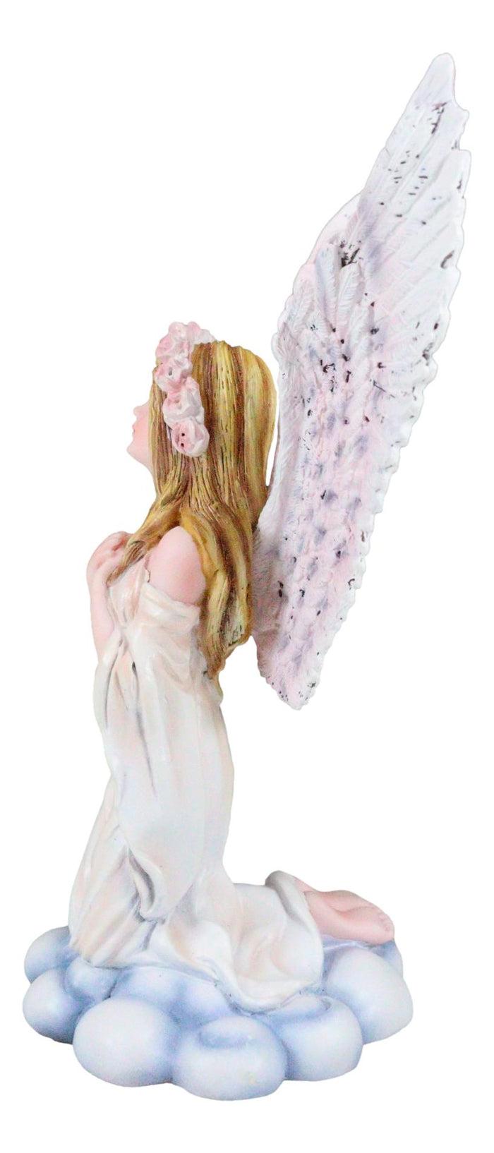 Ebros Gift Ebros Inspirational Praying Angel Of Hope On Heavenly Clouds Figurine Prayer