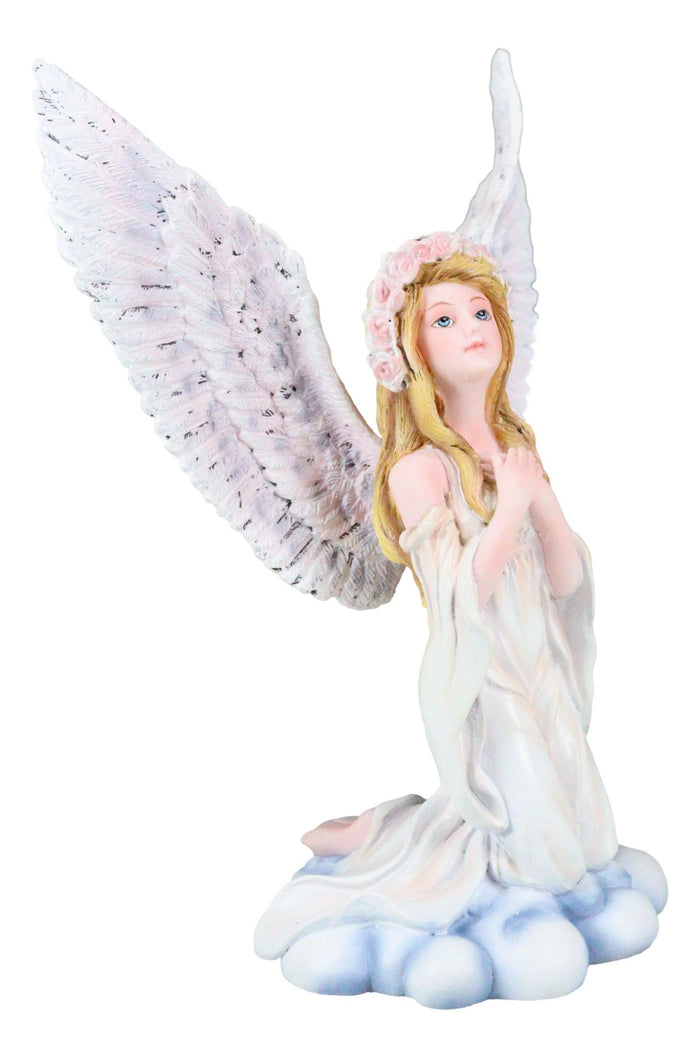 Ebros Gift Ebros Inspirational Praying Angel Of Hope On Heavenly Clouds Figurine Prayer