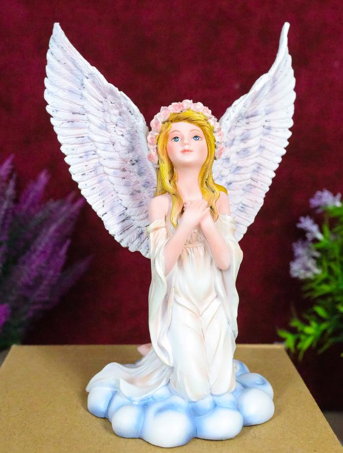 ebros gift Ebros Inspirational Praying Angel of Hope On Heavenly Clouds Figurine Prayer