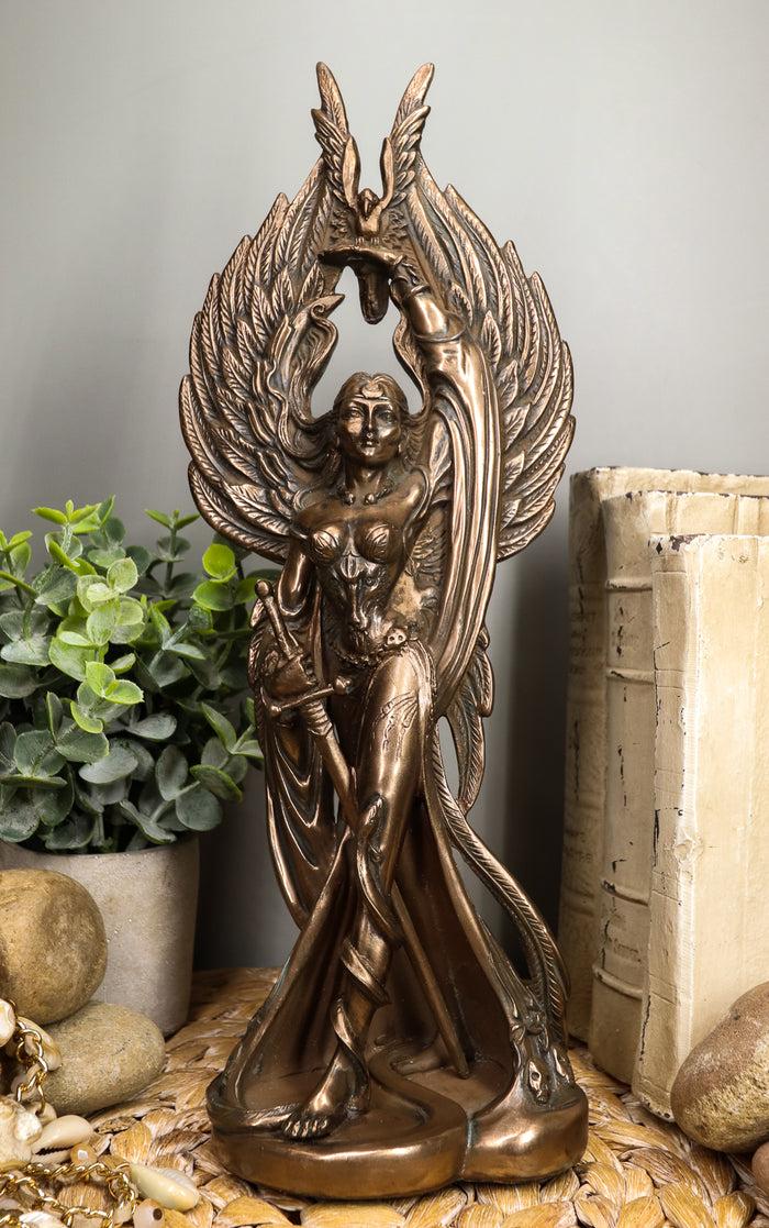 ebros gift Ebros Irish Celtic War Goddess Morrigan Queen Figurine Valkyrie Battle Pose