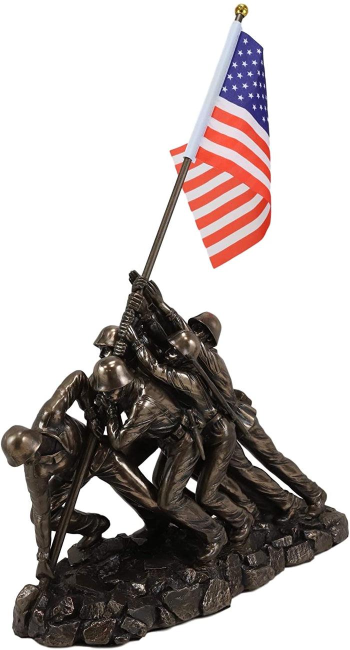 Ebros Gift Ebros Iwo Jima 6 Marines Raising USA Flag Memorial Replica 12" Long Figurine