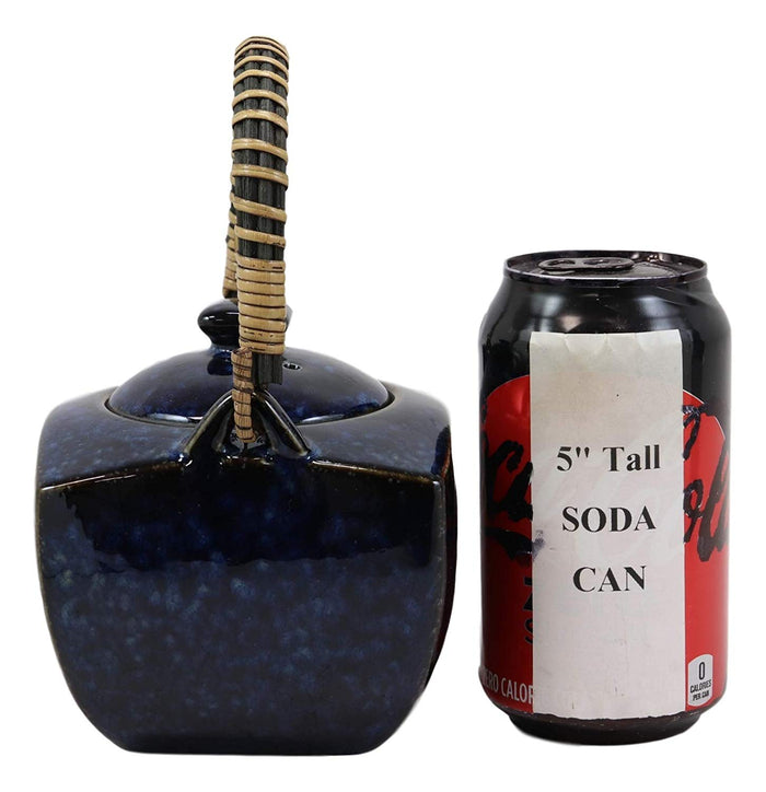 Ebros Gift Ebros Japan Made Tombo Dragonfly Midnight Blue 20oz Porcelain Tea Pot & Cups Set