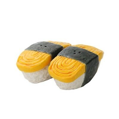 Ebros Gift Ebros Japanese Egg Tamago Sushi Magnetic Ceramic Salt Pepper Shaker Set