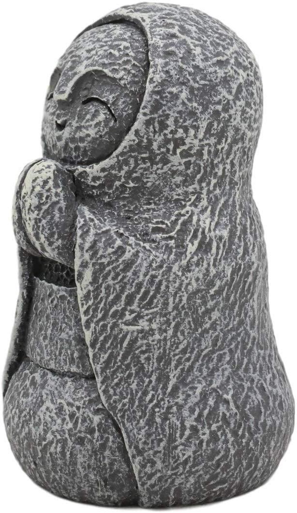 Ebros Gift Ebros Japanese Happy Elated Jizo Monk Kneeling In Prayer Miniature Statue 3"Tall
