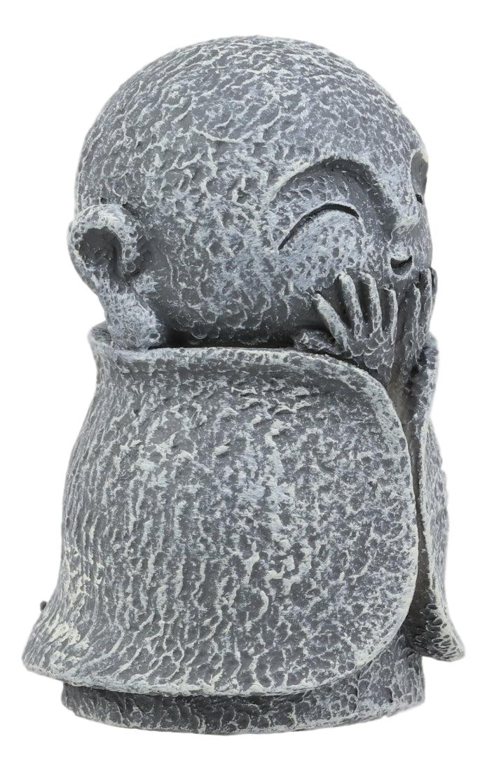 Ebros Gift Ebros Japanese Happy Joyful Elated Jizo Monk Miniature Statue 3" Tall