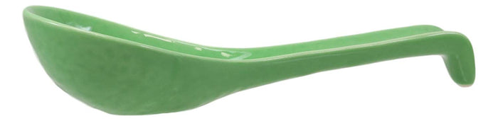 Ebros Gift Ebros Japanese Modern Porcelain Soup Spoons With Ladle Hook Pack Of 6 (Green)