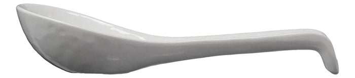 Ebros Gift Ebros Japanese Modern Porcelain Soup Spoons With Ladle Hook Pack Of 6 (White)