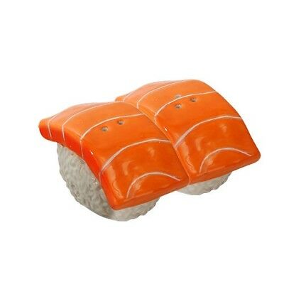 Ebros Gift Ebros Japanese Salmon Sushi Ceramic Magentic Salt Pepper Shakers Set