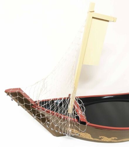 Ebros Gift Ebros Japanese Traditional Omakase Sushi Fishing Boat Large 27" Long Serving Plate