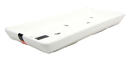 Ebros Gift Ebros Japanese White Neta Zara Porcelain Sashimi Chef Serving Plate 2-PK For Sushi Box