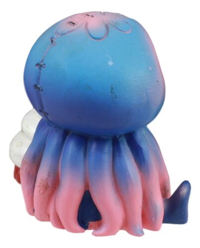 Ebros Gift Ebros Jelly Furrybones Figurine 3"L Jellyfish With White Hermit Crab Skeleton