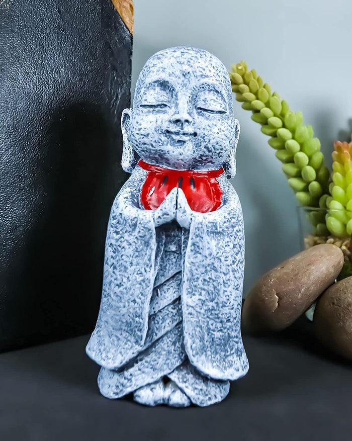 ebros gift Ebros Jizo With Red Bib Statue 5"Tall Ksitigarbha Bodhisattva Ojizo Sama Figurine