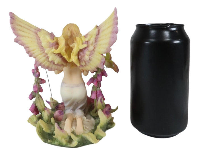 Ebros Gift Ebros Jody Bergsma Faith Fairy Purple Flower With Hummingbirds Statue 5.75" Tall