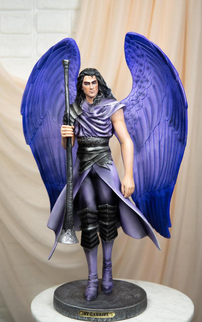 ebros gift Ebros Judaic Colorful Cherubim Messenger Archangel Saint Gabriel Statue 15"H