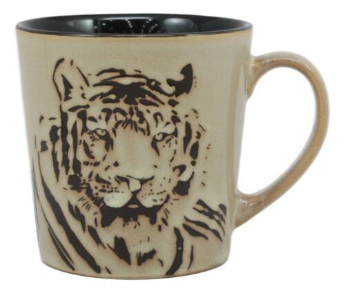 Ebros Gift Ebros Jungle Bengal Tiger Face Mug 16 Oz Glazed Stoneware Ceramic Coffee Cup