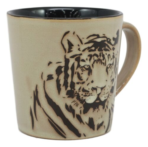 Ebros Gift Ebros Jungle Bengal Tiger Face Mug 16 Oz Glazed Stoneware Ceramic Coffee Cup