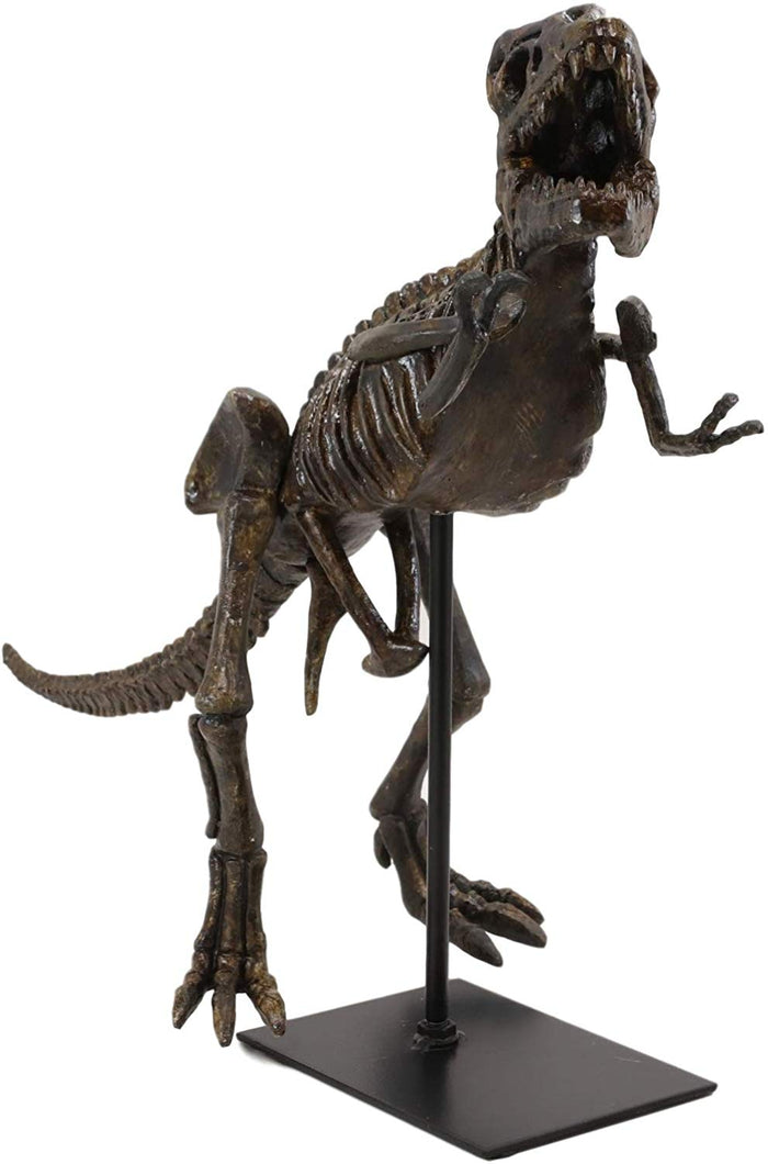 Ebros Gift Ebros Jurassic Dinosaur Tyrannosaurus Rex Fossil Skeleton Statue On Museum Mount 19"L