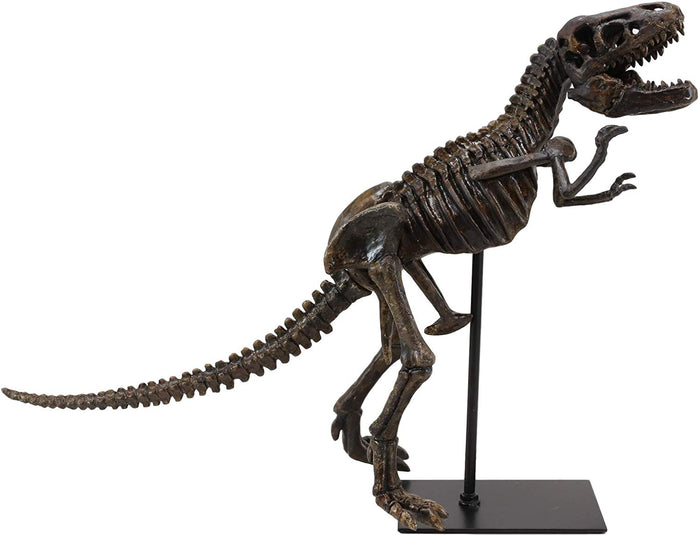 Ebros Gift Ebros Jurassic Dinosaur Tyrannosaurus Rex Fossil Skeleton Statue On Museum Mount 19"L