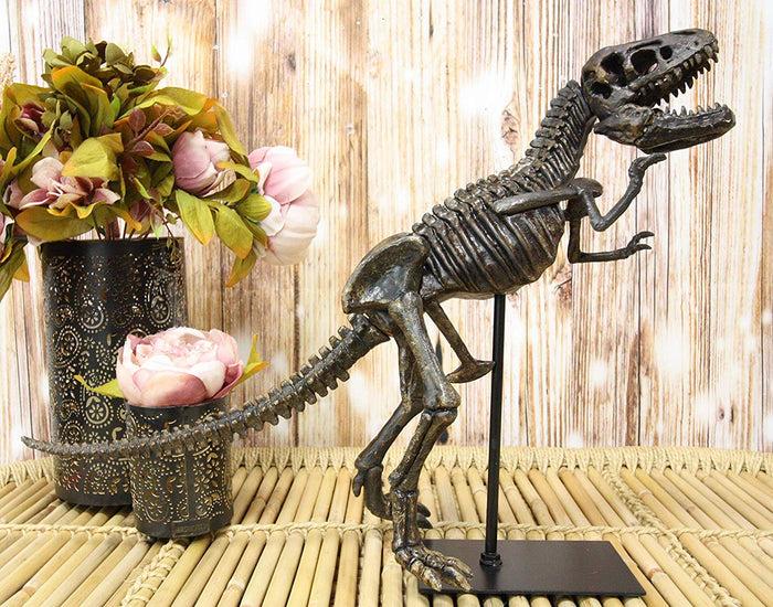 ebros gift Ebros Jurassic Dinosaur Tyrannosaurus Rex Fossil Skeleton Statue On Museum Mount 19"L
