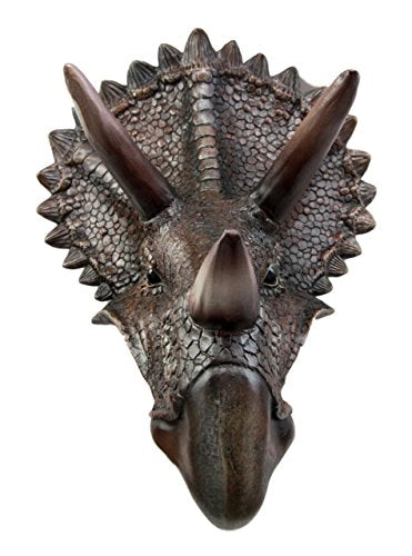 Ebros Gift Ebros Jurassic Triceratops Wall Head Large 15.25" H Hanging Wall Decor Plaque