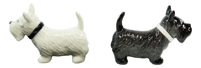 Ebros Gift Ebros Kissing Scottie Scottish Terrier Dogs Ceramic Salt And Pepper Shakers Set Decor