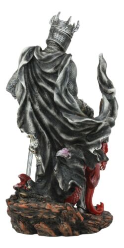 Ebros Gift Ebros Knight Of The Cross Saint George Holding Slain Red Dragon Statue 12.5"Tall