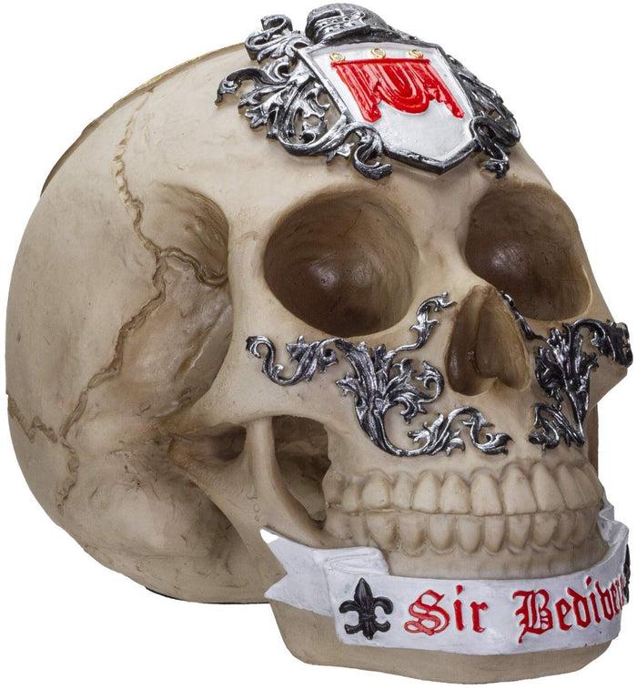 Ebros Gift Ebros Knights Of The Round Table King Arthur Skulls Sir Bedivere Skull Figurine