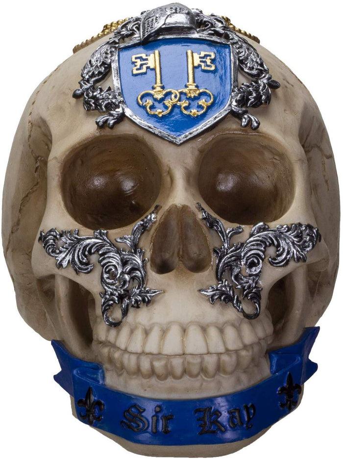 Ebros Gift Ebros Knights Of The Round Table King Arthur Skulls Sir Kay Resin Skull Figurine