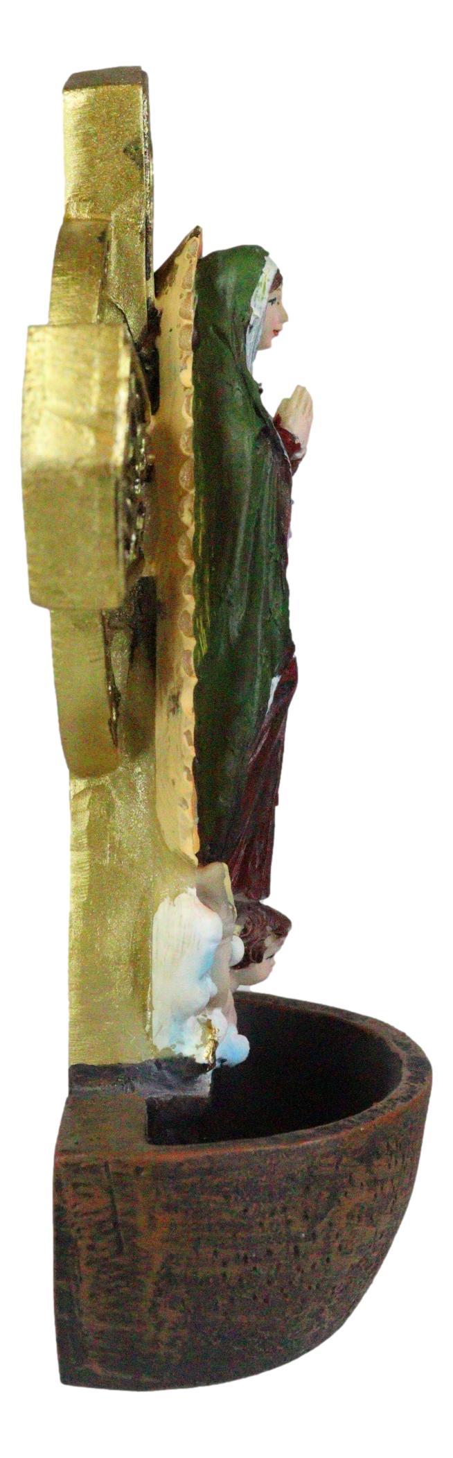 Ebros Gift Ebros Lady Of Guadalupe Holy Water Font Wall Decor 6.75 Inches Tall Catholic
