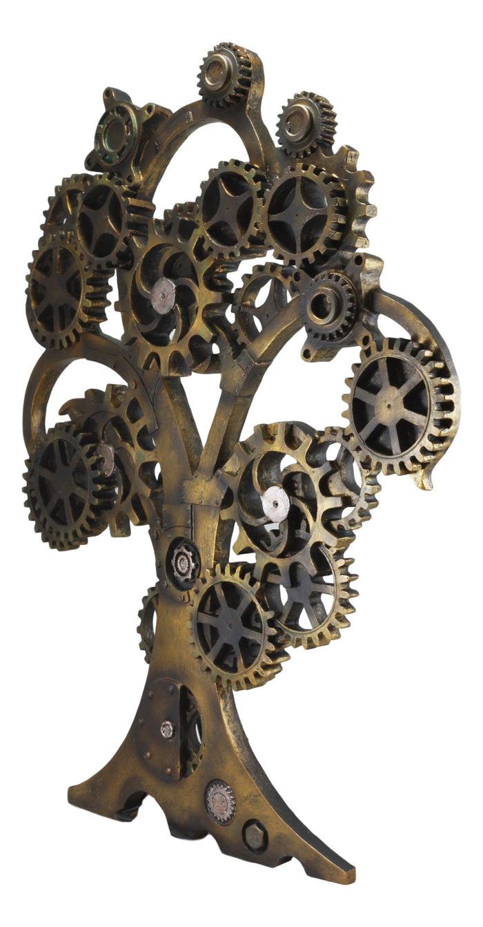 Ebros Gift Ebros Large 20" High Steampunk Tree Of Life Wall Decor Victorian Sci Fi Celtic Sacred Tree With Painted Gearwork Pressure Gauge Hanging Plaque Figurine