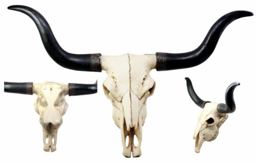 Ebros Gift Ebros Large 27"Wide Longhorn Steer Cow Skull Wall Head Hanging Sculpture Plaque