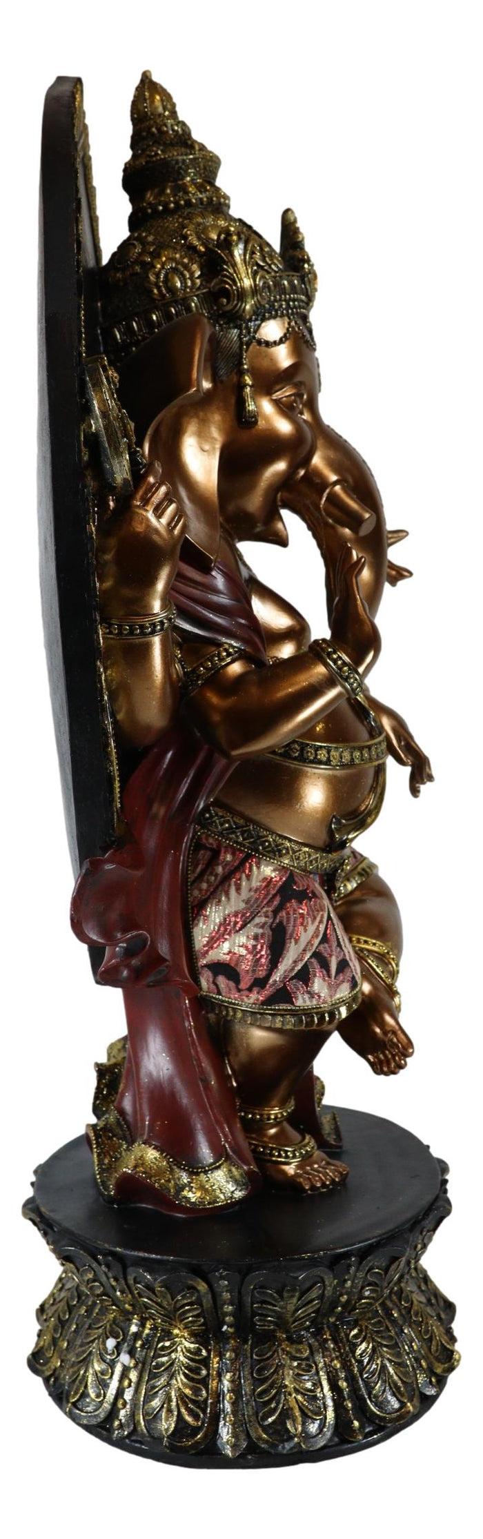 Ebros Gift Ebros Large 28.5" Tall Hindu Supreme God Dancing Avatar Nritya Ganesha Chaturthi In Yoga Pose Statue Elephant Deity Patron Of Success Arts And Wisdom Hinduism Vastu Altar Decorative