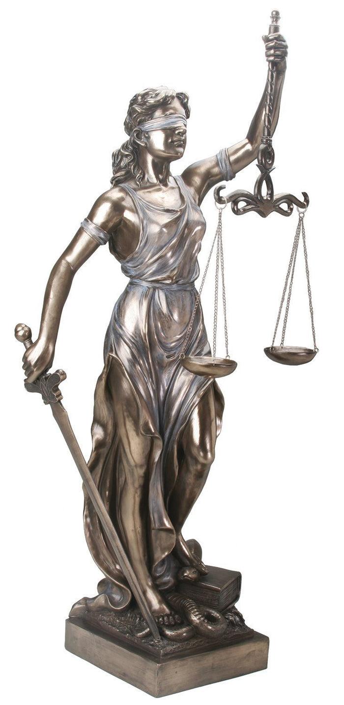 ebros gift Ebros Large 3 Feet Greek Goddess Of Justice Blindfolded La Justica Themis Statue Roman Deity Dike Scales of Justice Decorative Figurine