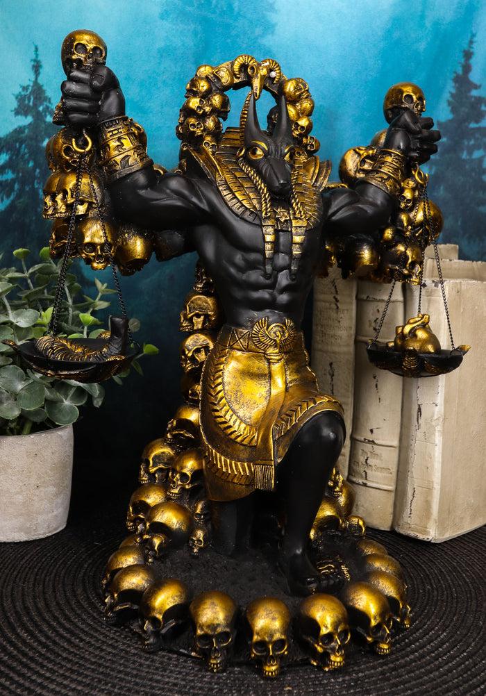 Ebros Gift Ebros Large Ancient Egyptian God Anubis Scales Of Justice Statue 11.75"Tall