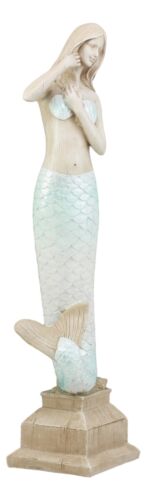 Ebros Gift Ebros Large Art Nouveau Mermaid Brushing Hair Decor Figurine 18" Tall Fantasy Coastal Statue