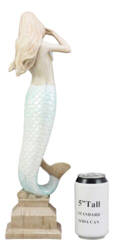 Ebros Gift Ebros Large Art Nouveau Mermaid Brushing Hair Decor Figurine 18" Tall Fantasy Coastal Statue