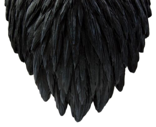 Ebros Gift Ebros Large Black Raven Crow Scavenger Bird Wall Plaque 14.5" Tall Home Decor