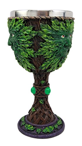Ebros Gift Ebros Large Celtic Tree Spirit Man Greenman Wine Goblet 8oz Cup