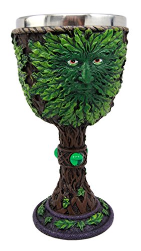 Ebros Gift Ebros Large Celtic Tree Spirit Man Greenman Wine Goblet 8oz Cup
