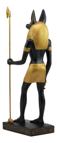Ebros Gift Ebros Large Classical Egyptian God Of The Dead Anubis Holding Staff Statue 16"H
