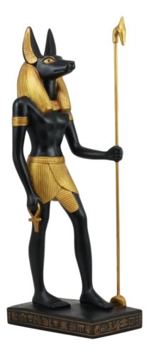 Ebros Gift Ebros Large Classical Egyptian God Of The Dead Anubis Holding Staff Statue 16"H