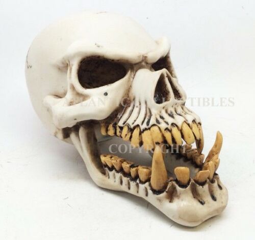 Ebros Gift Ebros Large Dragon Demon Skull Skeleton Figurine 9.5" Long Novelty Halloween Decor
